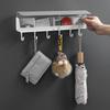 Wall Mount Key Rack Hanger Holder 6 Hook Chain Storage Organizer Decor for Home