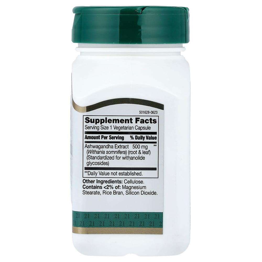 21st Century Sentry Standardized Ashwagandha Extract Veggie Capsules, 60 Count