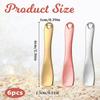 6 PCS Mini Metal Makeup Spatula, Reusable Skin Care Cosmetic Spatula Facial Applicator Tool Beauty Spatula Cosmetic Spatula for Face Mask Cream