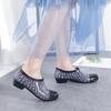 Low-top kitchen work rain shoes women's water shoes light-mouth rain boots spring and summer low tube anti-skid car wash anti-skid rubber shoes