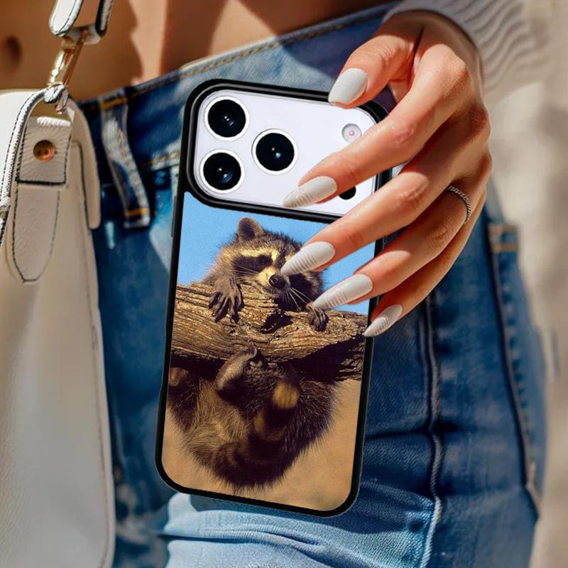 Animal raccoon fox Phone Case For iPhone 17 Air 14 15 13 12 Max Cover For Apple 14 15 16 16e 11 Pro Max Plus Coque