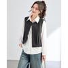 TERRE BLEUE Women's Casual Blazer Vest Two-Piece Set