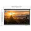 Raspberry Pi LCD 10,1 Zoll 1024x600 IPS TFT Display 10,1 Zoll Kapazitiver Touchscreen LCD (H.) mit Lautsprechern und Ständern