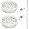TONDA RV Furnace Vent Screen, Bug Screens Heater Vent Cover For Camper With Tallation Tool And Silicone Rubber, 2.8 X 1.3 Inch, 2 Pack