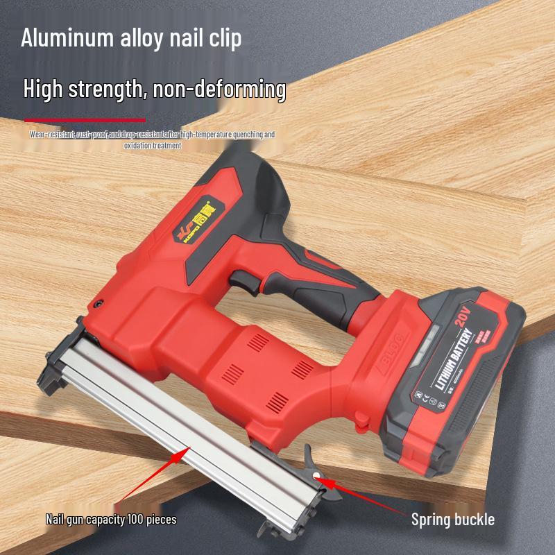 Gaobao Rechargeable Brushless Lithium Battery 1022J Brad Nailer - Electric Nail Gun for Woodworking and Furniture