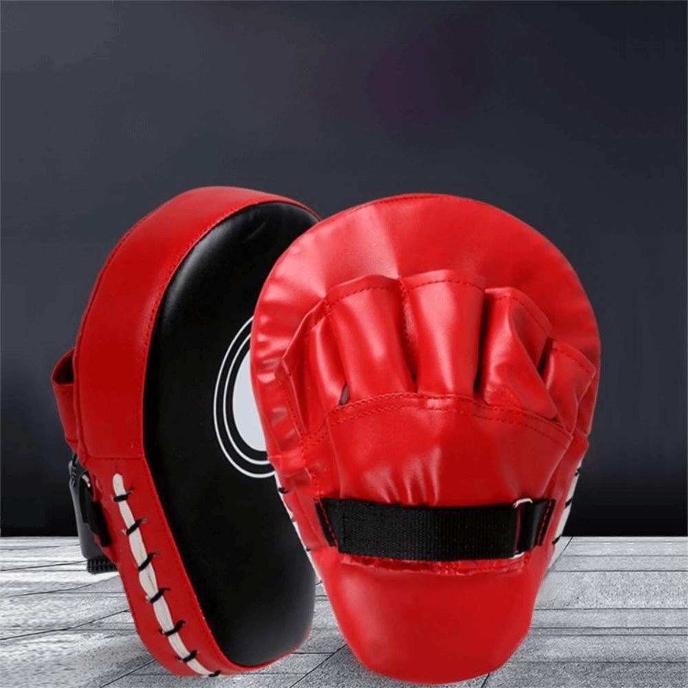 2Pcs Tear Resistance Curved Boxing Hand Target PU Leather Boxing Punching Bag  Muay Thai Training