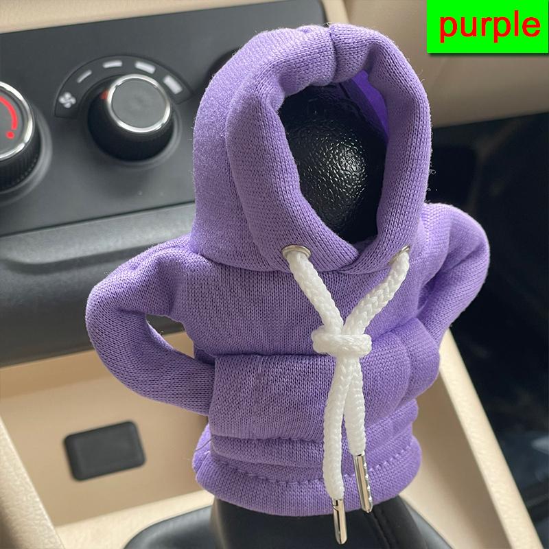 High quality car shift knob hooded sweatshirt decoration shift lever handle kit cover car interior accessories car stick hoodie