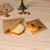 100 Pezzi Sacchetto di Carta Bianco Resistente all'Olio per Panini Ciambelle Monouso da Asporto Cibo Rivestito Resistente al Grasso Imballaggio per Pollo Fritto Hamburger