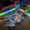 Atletico Madrid Design Crystal Velvet Carpet Cozy Non?Slip Printed Rug For Bedroom Living Room Entrance