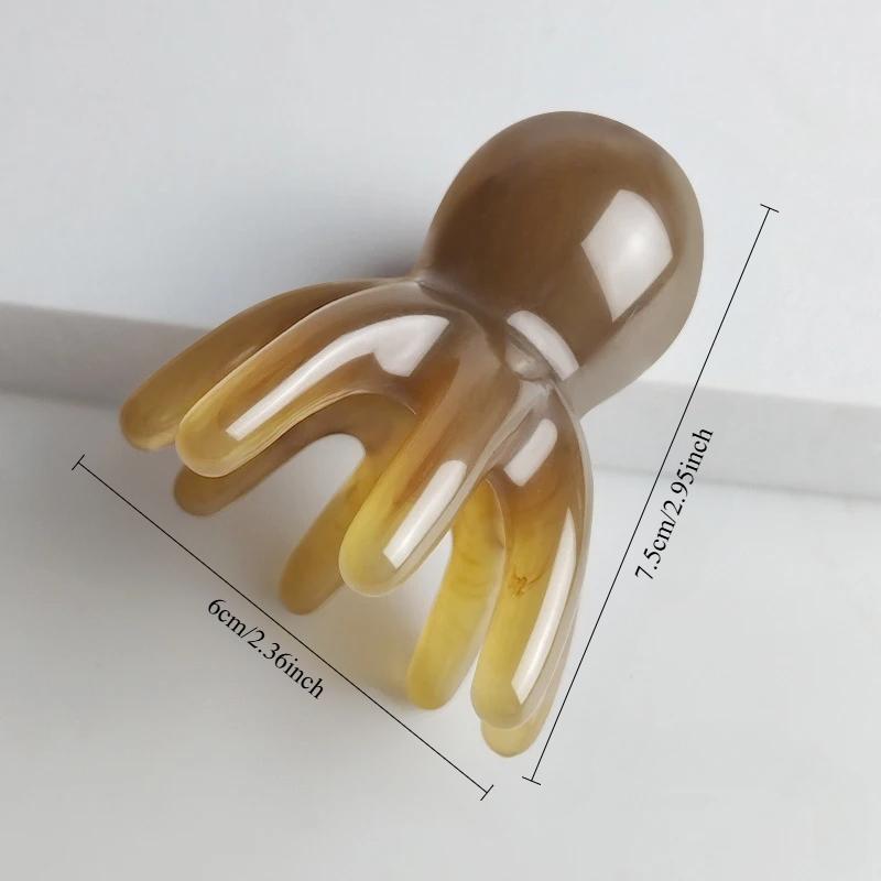 Octopus Massage Comb Head Meridian Scraping Scalp Massage Brush Acupuncture Gua Sha Massage Comb