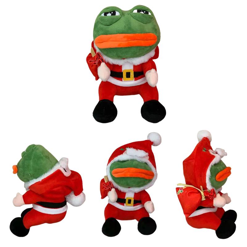 The Frog Pepe Christmas Happy New Year Anime Plush Stuffed Toy Cosplay Sad Frog