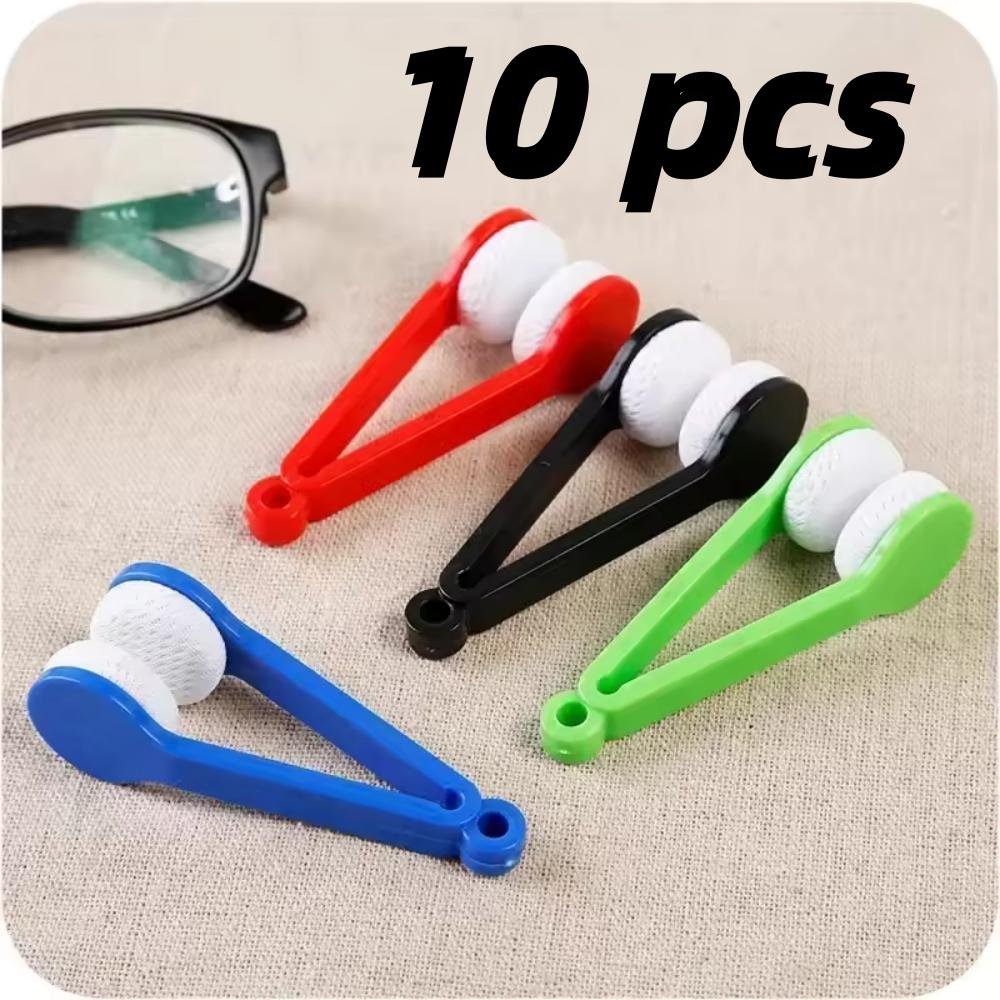 Двусторонняя щетка для очков Портативная многофункциональная салфетка из микрофибры для чистки очков Инструменты для протирки для солнцезащитных очков Очки Экран для протирки