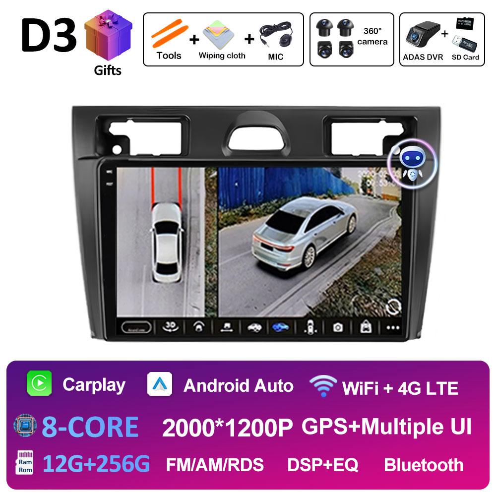 Intelligent System DSP Stereo For Ford Fiesta Mk VI 5 Mk5 2002 2003 2004 2005 - 2008 Cooling fan Wireless Carplay Autoradio WIFI