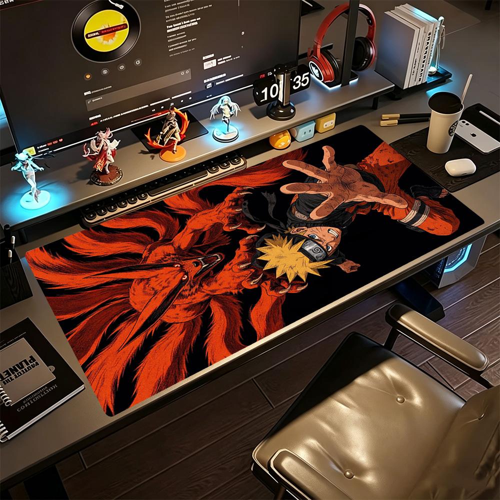 Naruto Gaming Mouse Pad Keyboard Pad Desktop Mouse Pad Non-Slip Rubber Bottom Gaming Accessories Ideal Gift for Gamers