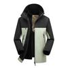 Spring and Autumn Retro Color Matching Hooded Windproof Waterproof Mountaineering Jacket