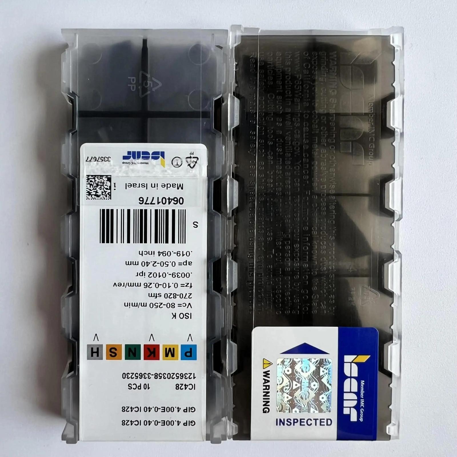 

ISCAR / GIP4.00E-0.40 IC428 /Industrial indexable carbide inserts 10 Pcs