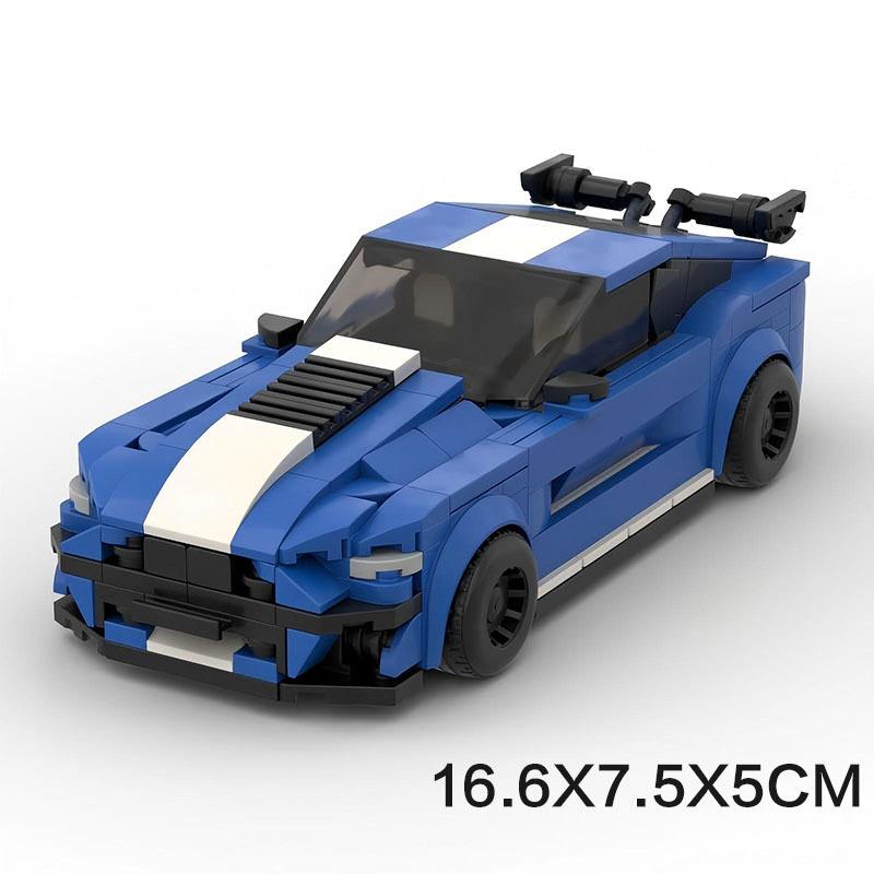 MOC Building Blocks Classic Muscle Car Model DIY Assembly Bricks Gift Toy