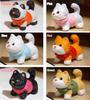 Christmas Decorations Wooden Kitten Couple Sculpture Home Decoration Handmade Wood Carving Kitten Ornaments Desktop Crafts Gift