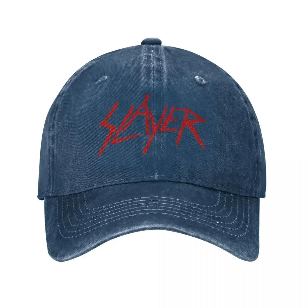 Slayer Band Logo Baseball Cap Merch For Unisex Fashion Wear Meatl Band Trucker Hats Adjustable Fit