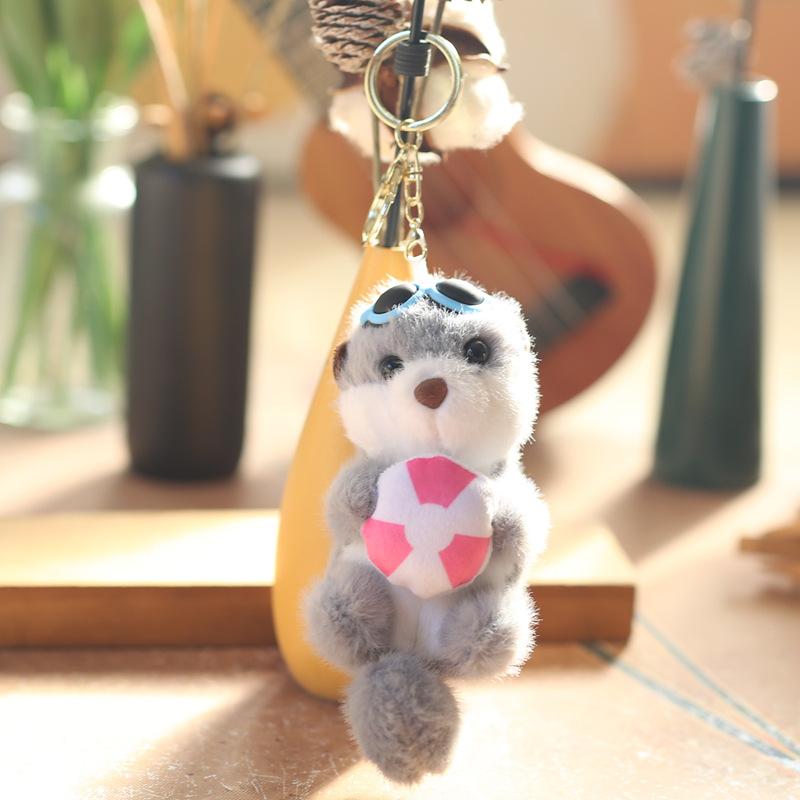 Cute Cute Little Sea Dog Pendant Plush Toy Doll Sea Otter Bag Hanging Keychain Rag Doll Doll