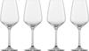ZWIESEL GLAS Break-Resistant Tulip Wine Glasses, Suitable for Red and White Wines, 4-Piece Machine-Made Glass (l123609)
