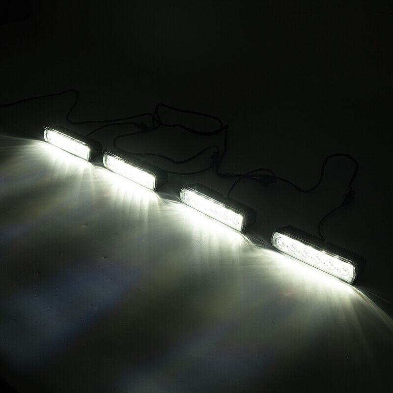 For Land Rover Defender Light Bar 4 LED Gloss Black Roof Pod L663 2020+ 90 110