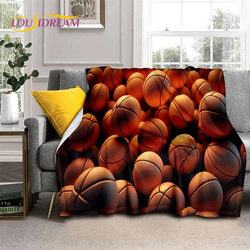 Latest Basketball Court Frame Soft Flannel Blanket for Beds Bedroom Sofa Picnic,Throw Blanket for Cover Outdoor Leisure Nap Gift