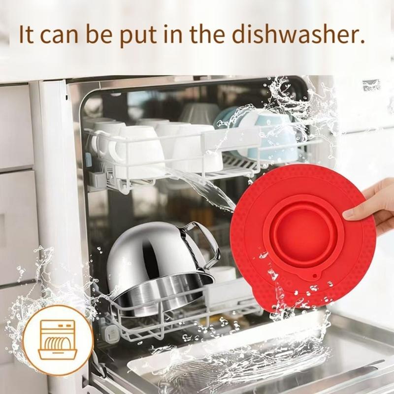 Silicone Mixing Bowl Cover Splash Proof Stand Mixer Bowl Lid for 4.5-5QT Tilt Head Stand Mixers Bowl Kitchen Accessory