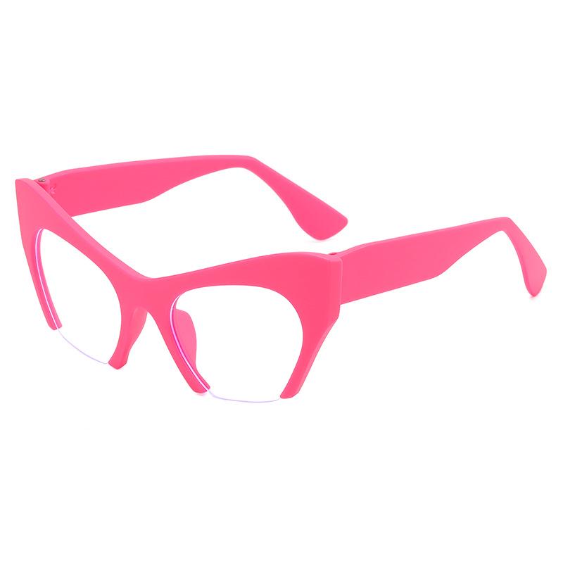 Trendy Cat Eye Anti-Blue Light Irregular Eyeglasses: European & American Fashion Style