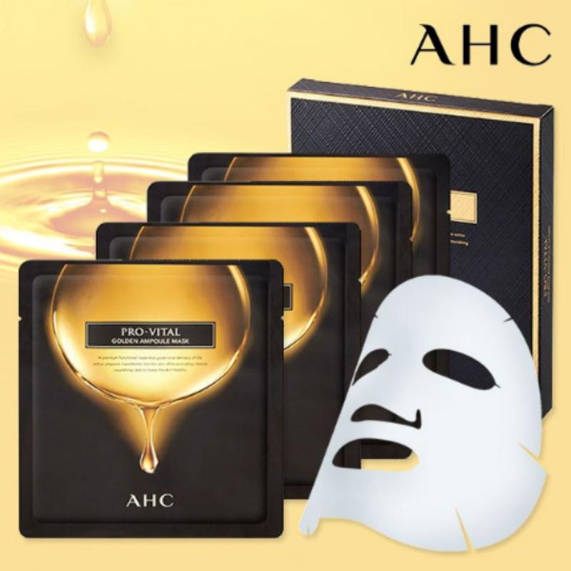 AHC Provital Golden Ampoule Mask Pack 4 Sheets