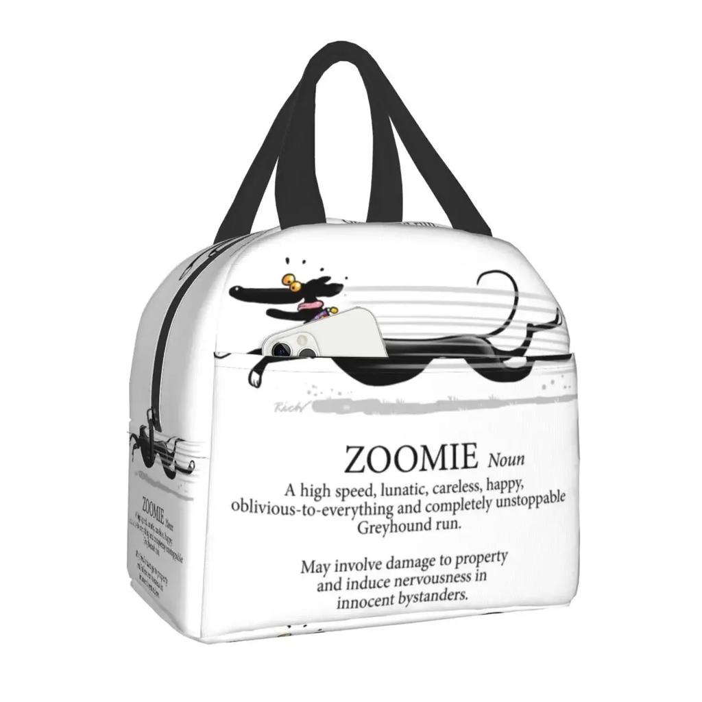 Luxury Pearl And Abalone Poodle Dog Insulated Lunch Bag for Women Resuable Pudel Caniche Cooler Thermal Bento Box Work School