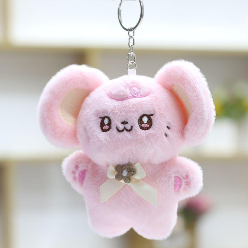 

Cute Big Ear Mouse Plush Pendant Toy Doll Bag Hanging Decoration Keychain Grab Machine Doll 14cm