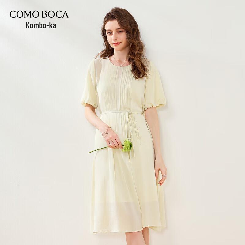 

Kemen Boca Women s Spring/Summer Mulberry Silk Short-Sleeve Dress 2XL