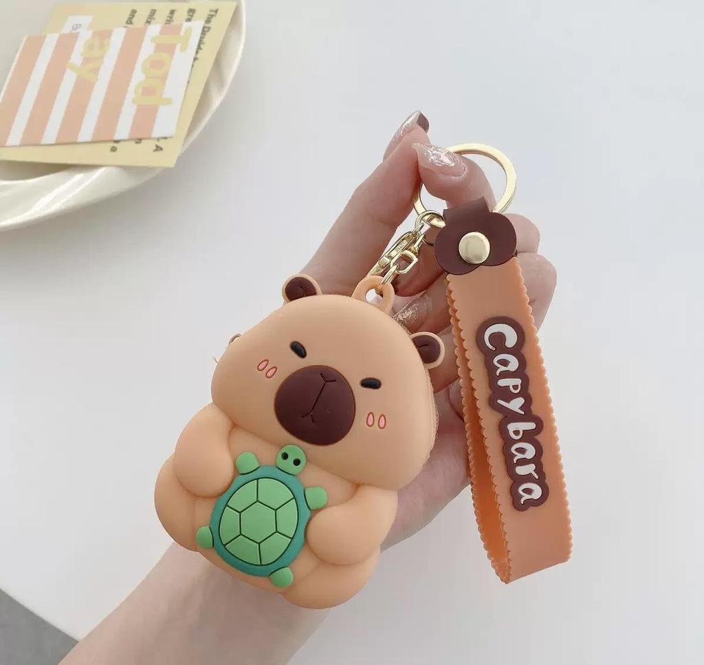 Adorable Capybara Silicone Coin Purse - Cute Cartoon Design for Kids