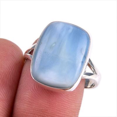 Natural Owyhee Opal Gemstone 925 Solid Sterling Silver Jewelry Ring Size 10 D4e40