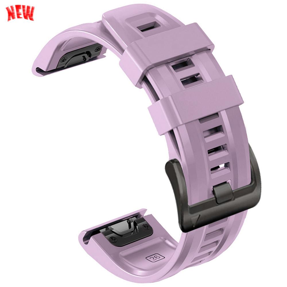 22mm 26mm Silicone QuickFit Sports Strap For Garmin Epix PRO Instinct 3 Quatix/DELTA/TACTIX/Fenix 6XPro 7 E 8pro 5XPlus Bracelet