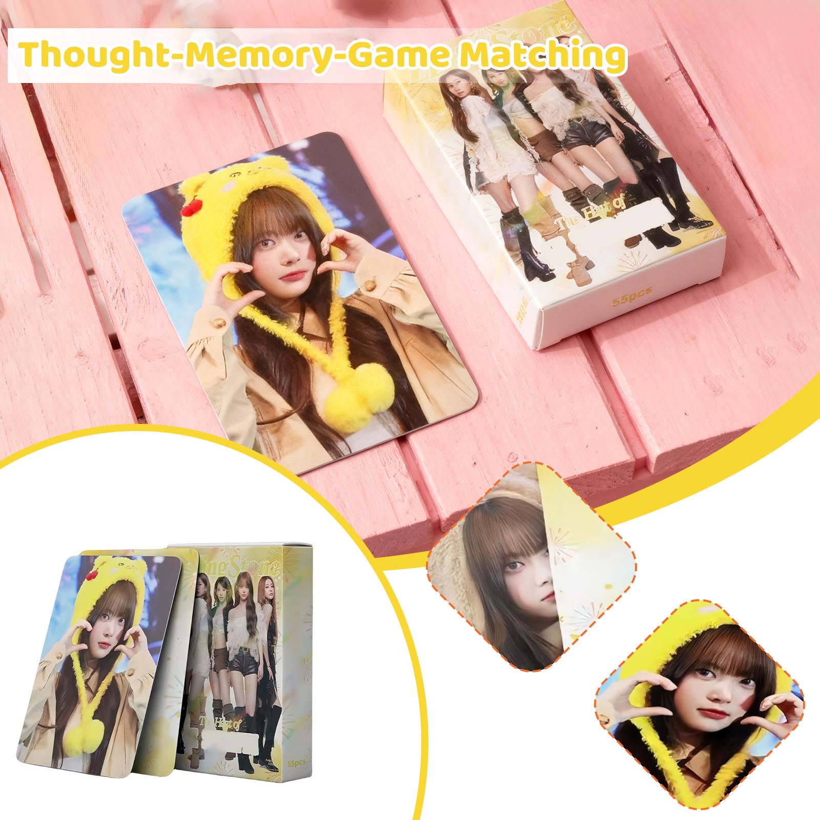

55pcs Idol Themed Photocards, High Definition Printed Lomo Cards, Perfect For Fan Collections, Decorations, And Gifts. One Size