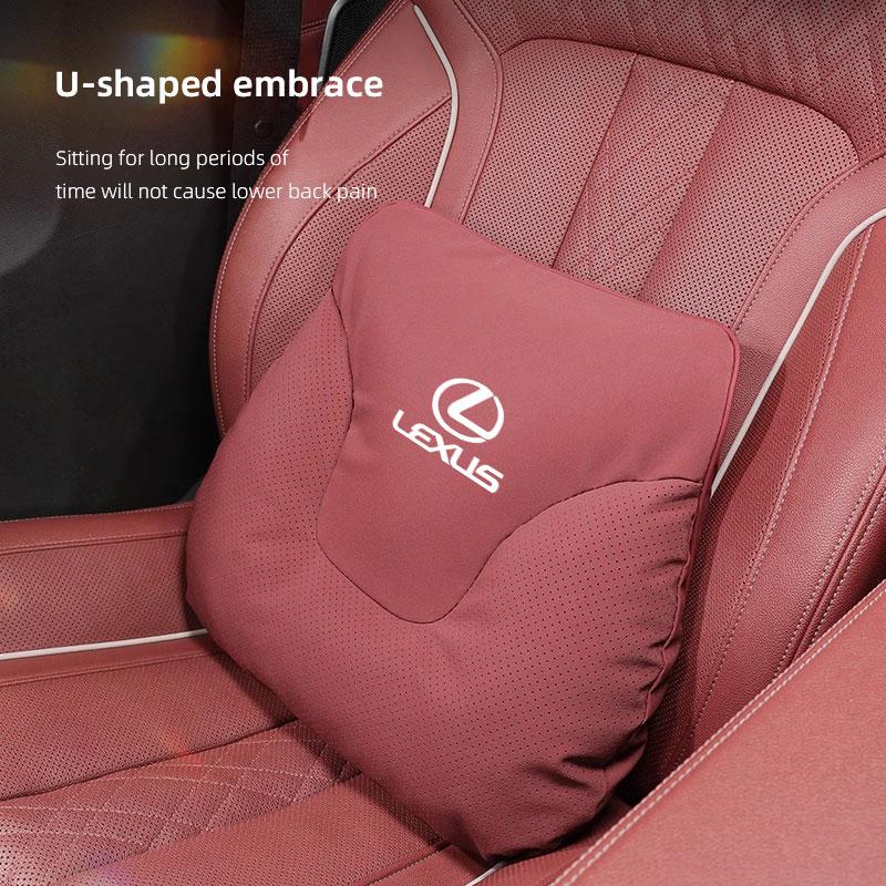 Pelle scamosciata Poggiatesta Sedile Auto Supporto Lombare Comfort Cuscino per Collo Interni Per Lexus FSPORT LBX NX RX 350h 450h ES UX 300e GS GX