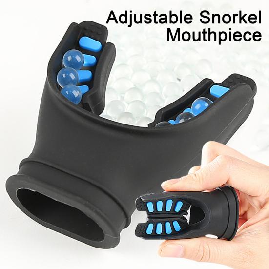 U-shaped Mouthpiece Easy Access Design Universal Caliber Snorkelling Mouthpiece with Cable Ties Snorkel Regulator