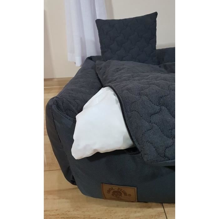 Lit pour chien - VIKING CHOICE - 120x90 cm - Imperméable - Lavable - Cuir artificiel