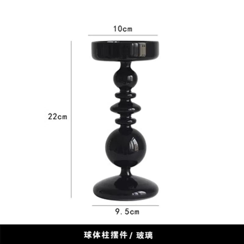 Französische Kerzenständer-Dekoration, romantische Wohnkultur, Kerzenhalter, Hochzeitsdekorationen, Wohnzimmer-Desktop-Dekoration, Glasvase