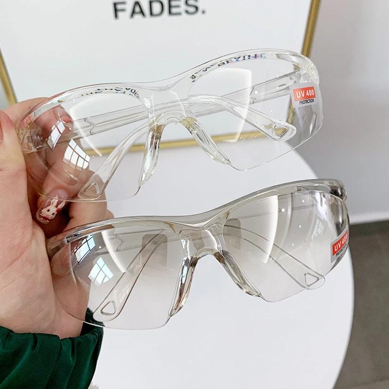 Attractive Glasses Women's Protective Glasses Goggles Men Cycling Sunglasses Blocking Sandstorms Anti Impact Eyewear Uv400