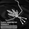 1920s Feather Headband with Rhinestones: Bachelorette Party & Masquerade Accessory