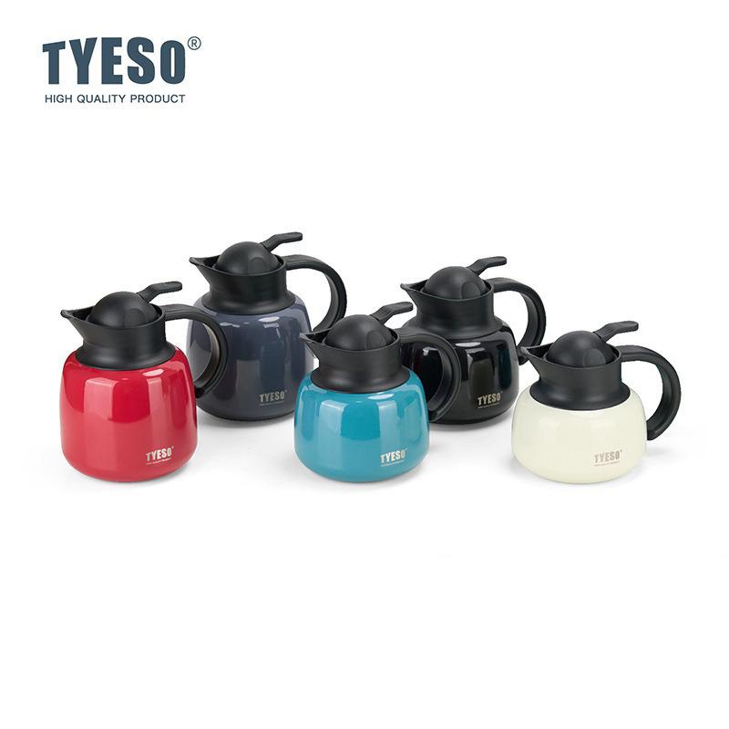 TYESO Infuser Pumpkin-Shaped Thermos Stainless Steel Insulated Tea Hot Cold Water Bottle With Removable Infuser Home Tea Pot