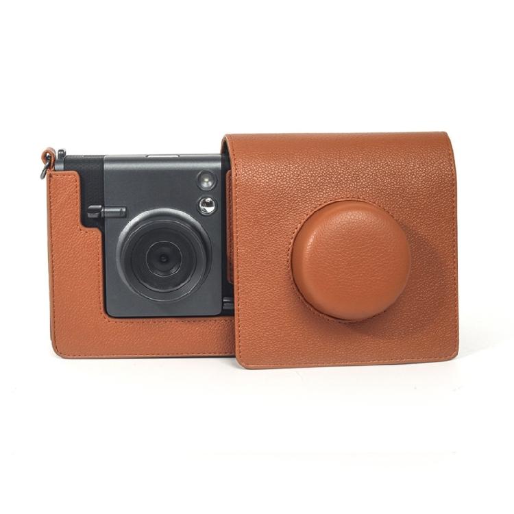 Leather Camera Housing Drop Prevention Easy Maintenance Carrying Solution Protective Cover Travel Friendly Black/Brown