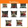 Elegant Christmas Throw Waist Pillow Case In Premium Quality Cotton Linen Material