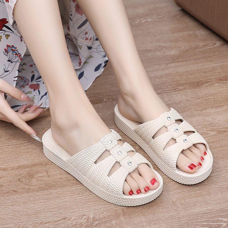 Ladies' Summer Slippers Thick Soled New Wear Resistant Daily Anti Slip Casual and Comfortable