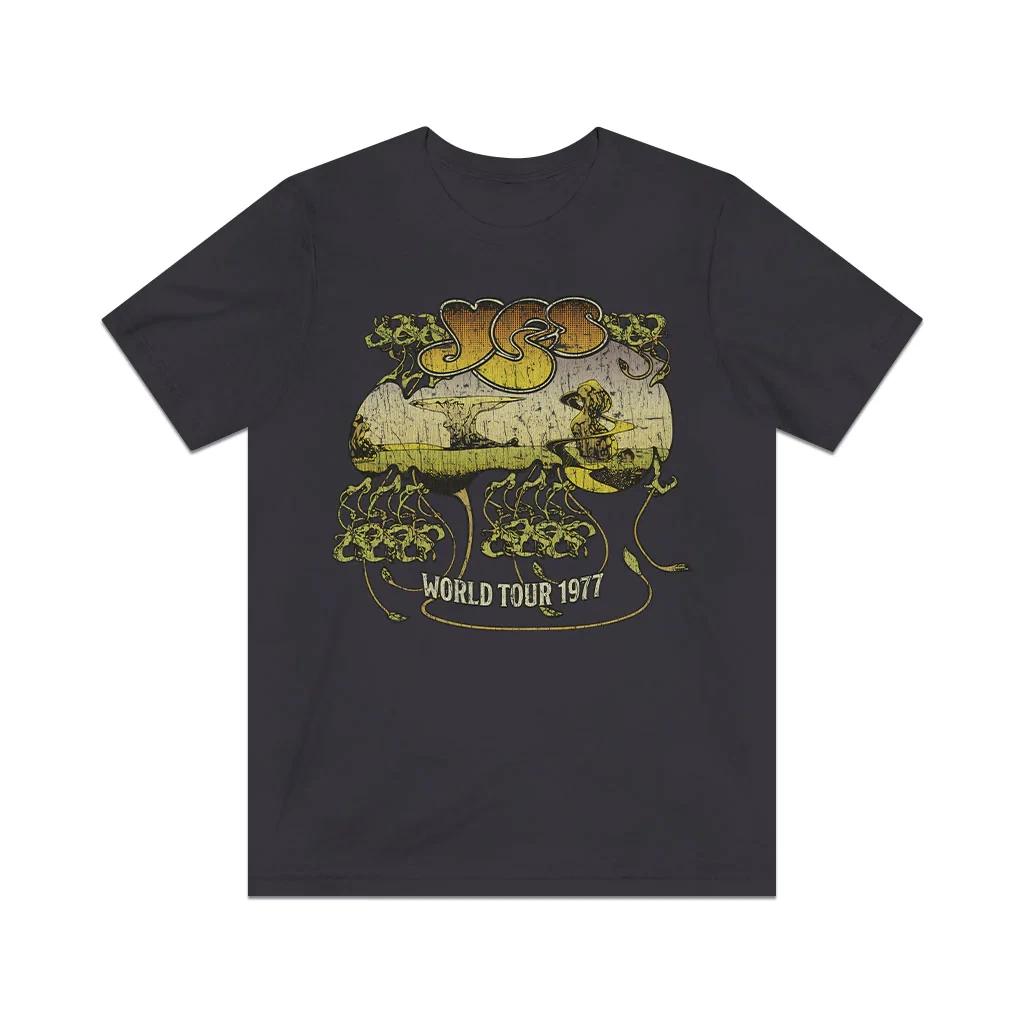 Yes World Tour 1977 Vintage Men s T shirt L
