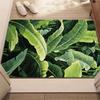 Nordic Style Banana Leaf Printed Carpet Fresh Green Artistic Decoration Door Mat Farmhouse Living Room Bedroom Entrance Carpet