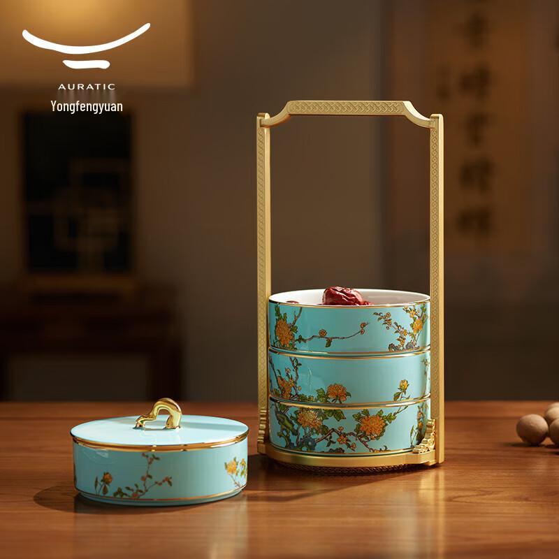 Набор из 5 коробочек для конфет и закусок Yongfengyuan Madam Porcelain, цвет Синий Западного озера